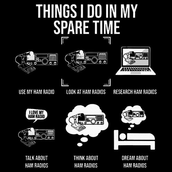 Things I Do In My Spare Time Ham Radio Operator Mousepad