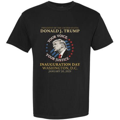 Trump Inauguration Day 2025 Commemorative Memorabilia Garment-Dyed Heavyweight T-Shirt