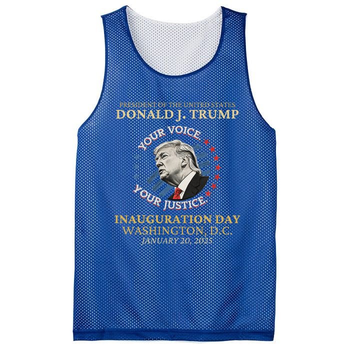 Trump Inauguration Day 2025 Commemorative Memorabilia Mesh Reversible Basketball Jersey Tank