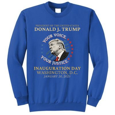 Trump Inauguration Day 2025 Commemorative Memorabilia Tall Sweatshirt