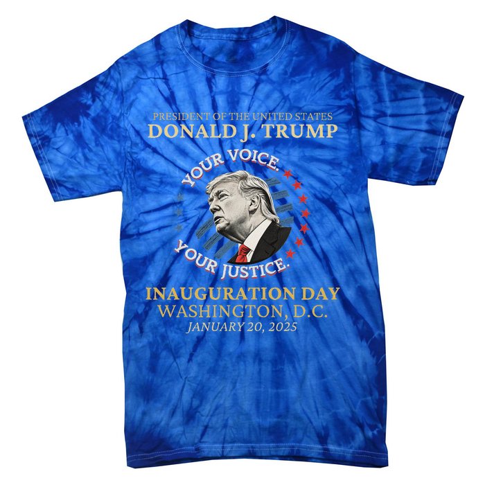 Trump Inauguration Day 2025 Commemorative Memorabilia Tie-Dye T-Shirt