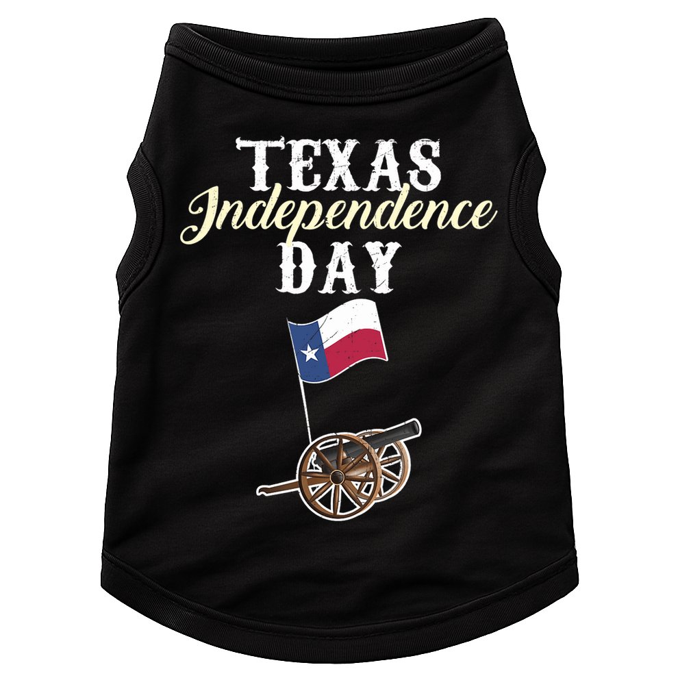Texas Independence Day Historical State Doggie Tank