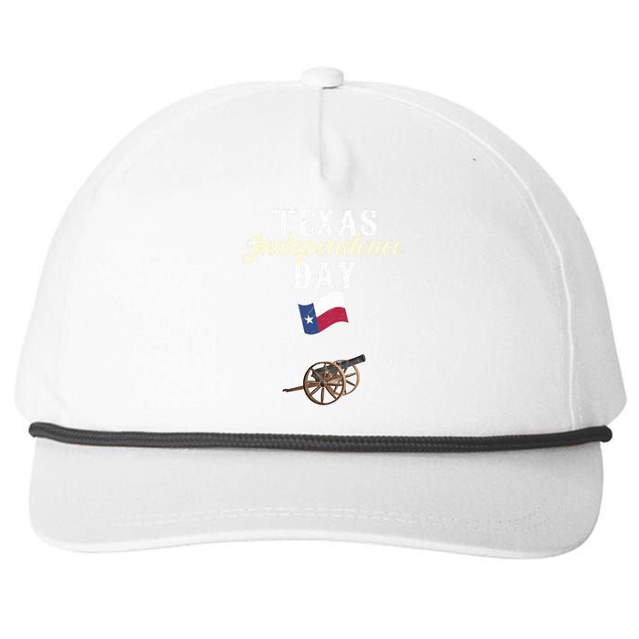 Texas Independence Day Historical State Snapback Five-Panel Rope Hat