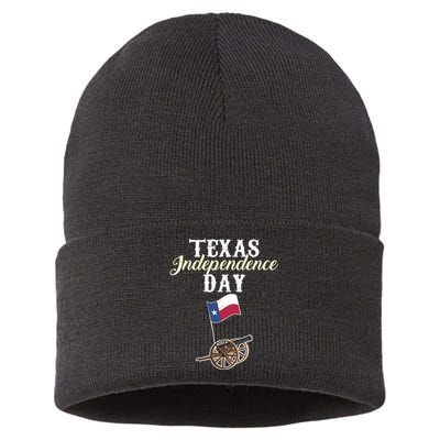 Texas Independence Day Historical State Sustainable Knit Beanie