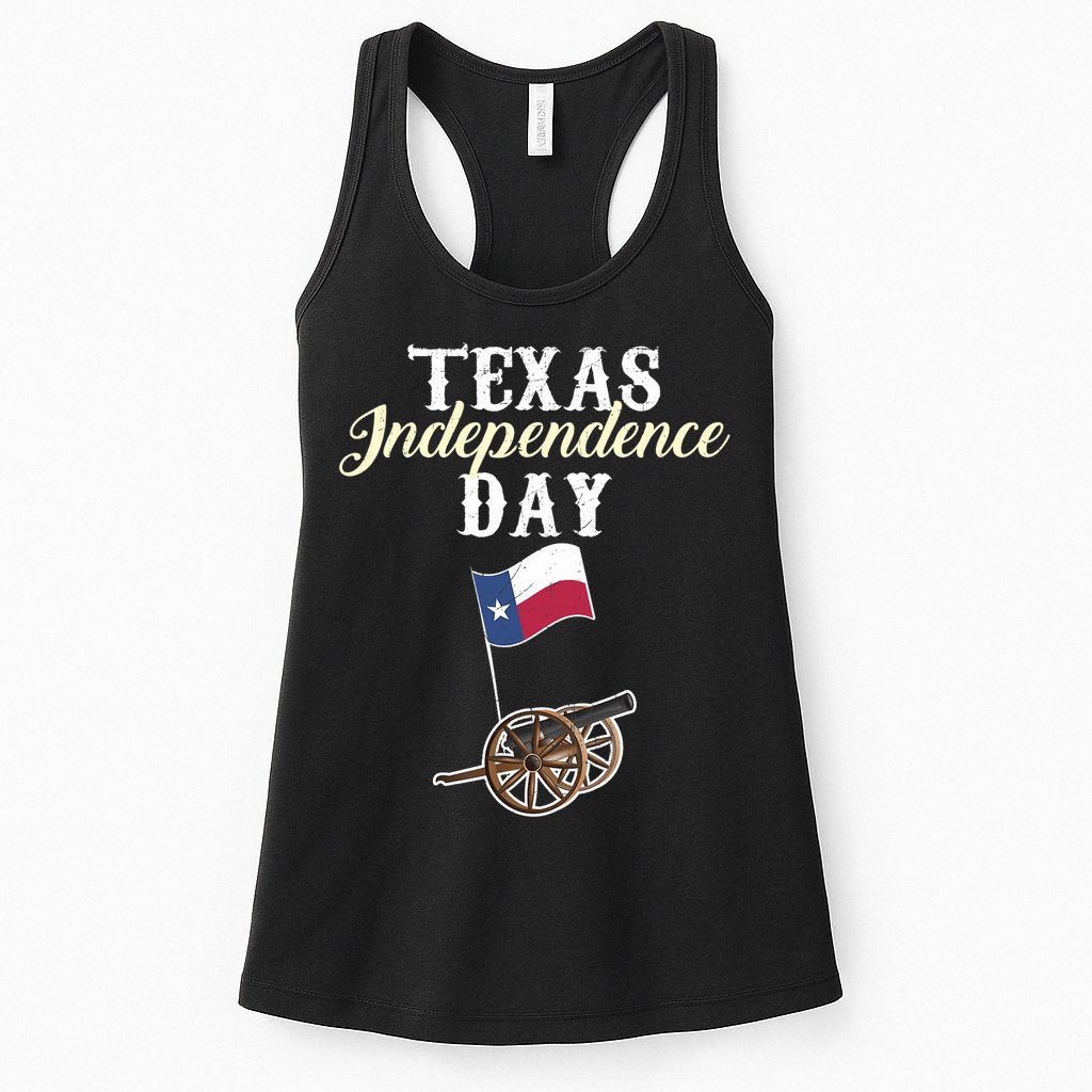 Texas Independence Day Historical State Womens Tank Top