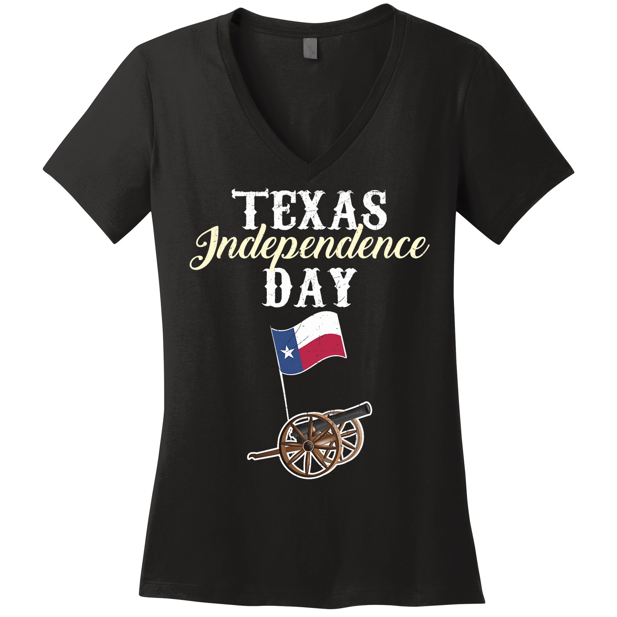 Texas Independence Day Historical State Women's V-Neck T-Shirt
