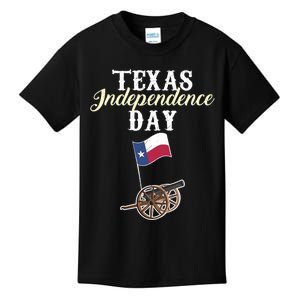 Texas Independence Day Historical State Kids T-Shirt