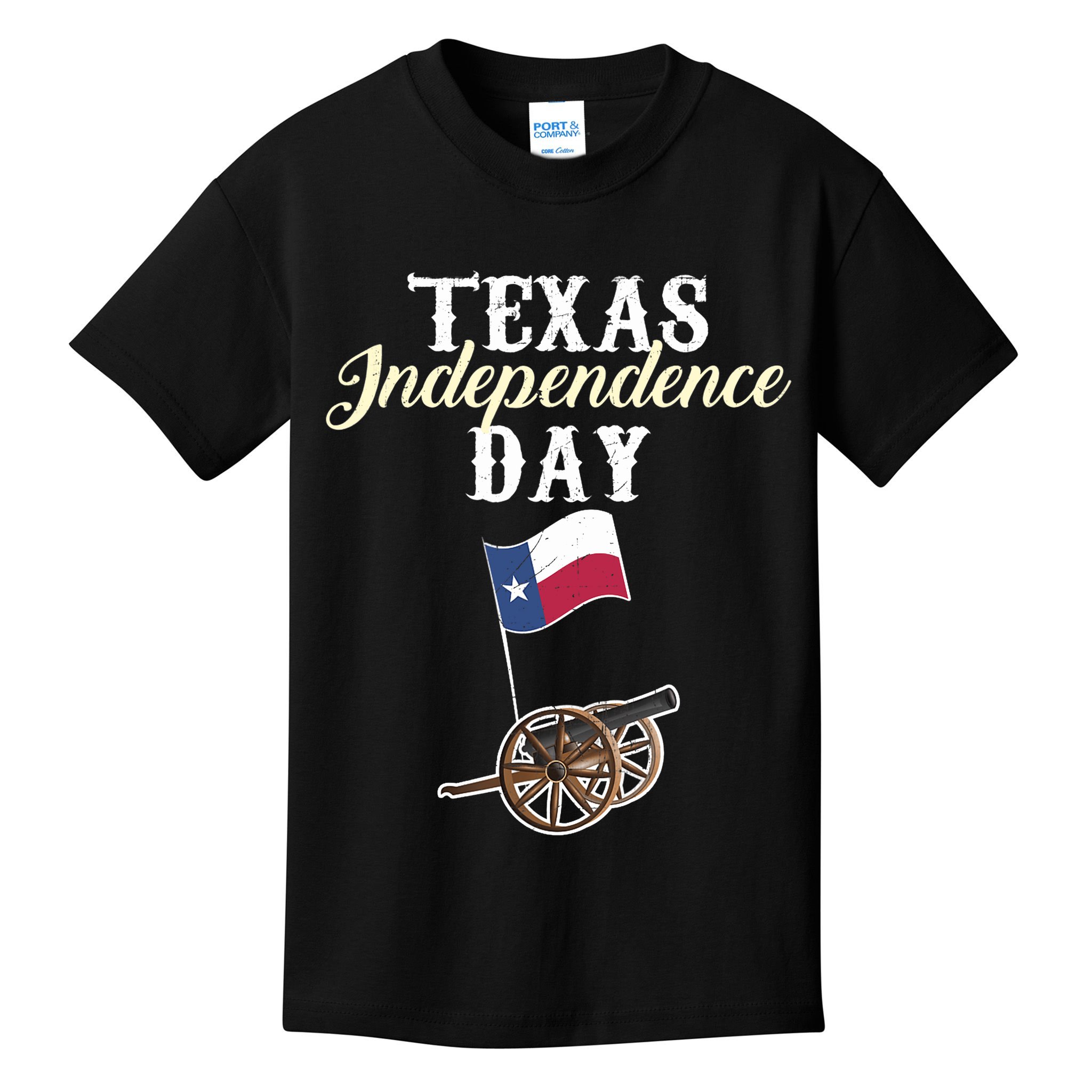 Texas Independence Day Historical State Kids T-Shirt