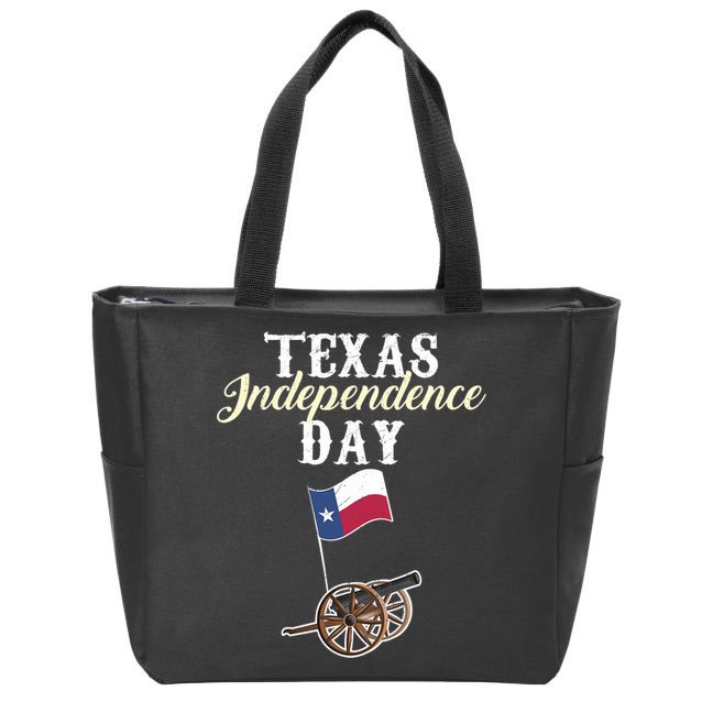 Texas Independence Day Historical State Zip Tote Bag
