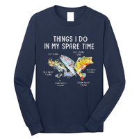 Things I Do In My Spare Time Funny Fishing Long Sleeve Shirt