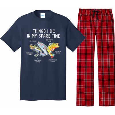 Things I Do In My Spare Time Funny Fishing Pajama Set