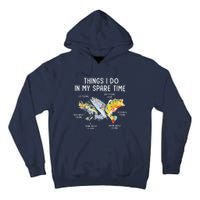 Things I Do In My Spare Time Funny Fishing Tall Hoodie