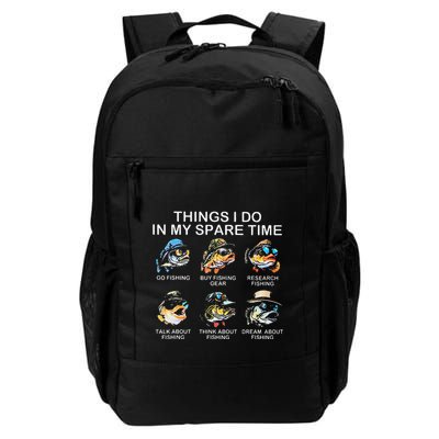 Things I Do In My Spare Time Funny Fishing Backpack