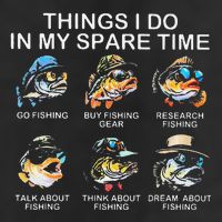 Things I Do In My Spare Time Funny Fishing Adult Drive Performance Visor