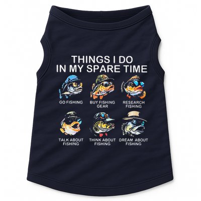 Things I Do In My Spare Time Funny Fishing Doggie Tank
