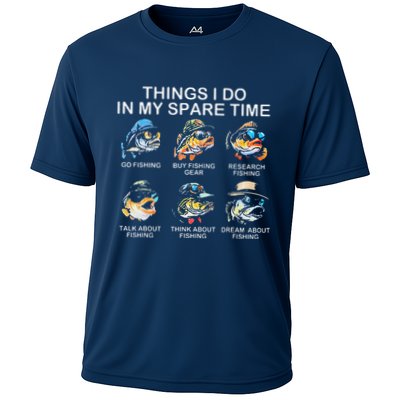 Things I Do In My Spare Time Funny Fishing Performance Shirt