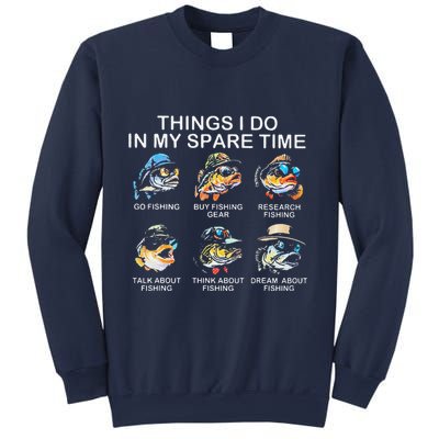 Things I Do In My Spare Time Funny Fishing Sweatshirt