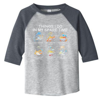 Things I Do In My Spare Time Funny Fishing Toddler Fine Jersey T-Shirt