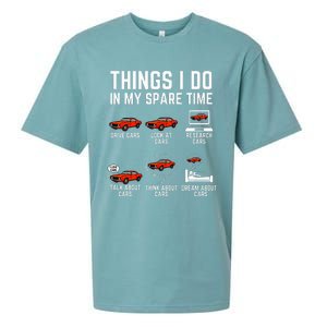 Things I Do In My Spare Time Funny Car Enthusiast Car Lover Sueded Cloud Jersey T-Shirt