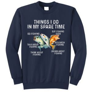 Things I Do In My Spare Time Fishing Bass Fishing Sweatshirt