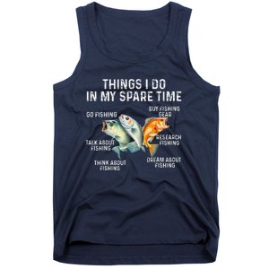 Things I Do In My Spare Time Fishing Bass Fishing Tank Top