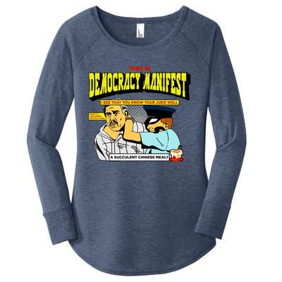 This Is Democracy Manifest Women's Perfect Tri Tunic Long Sleeve Shirt