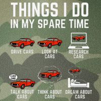 Things I Do In My Spare Time Funny Car Enthusiast Car Lover Legacy Tie Dye Trucker Hat