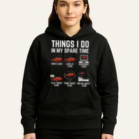 Things I Do In My Spare Time Funny Car Enthusiast Car Lover Hoodie