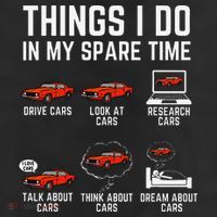 Things I Do In My Spare Time Funny Car Enthusiast Car Lover 11oz C Handle Ceramic Mug