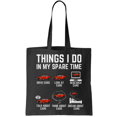 Things I Do In My Spare Time Funny Car Enthusiast Car Lover Bag