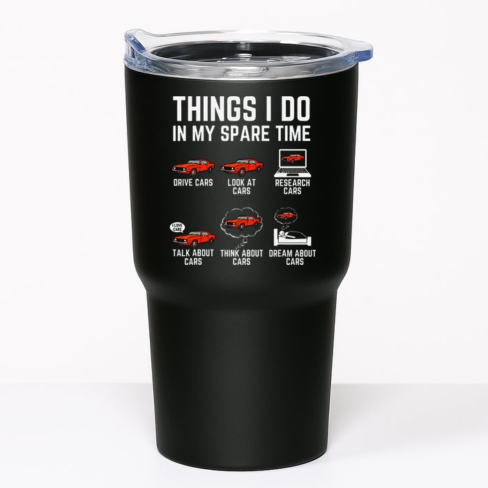 Things I Do In My Spare Time Funny Car Enthusiast Car Lover Tumbler
