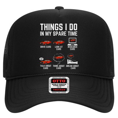Things I Do In My Spare Time Funny Car Enthusiast Car Lover Trucker Hat