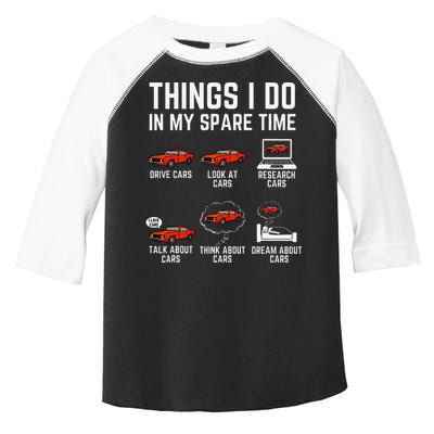 Things I Do In My Spare Time Funny Car Enthusiast Car Lover Toddler Fine Jersey T-Shirt