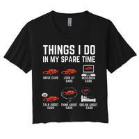 Things I Do In My Spare Time Funny Car Enthusiast Car Lover Crop Top