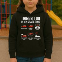 Things I Do In My Spare Time Funny Car Enthusiast Car Lover Kids Hoodie