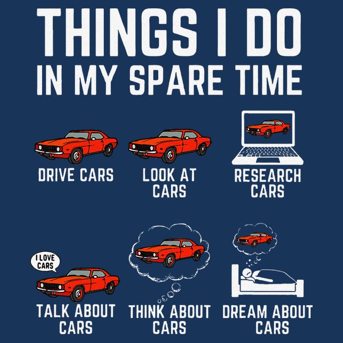 Things I Do In My Spare Time Funny Car Enthusiast Car Lover Infant Baby Jersey Bodysuit