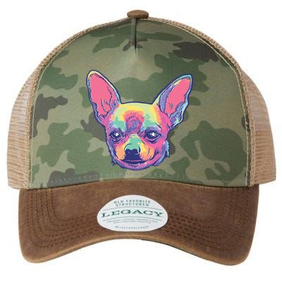 Tie Dye Chihuahua Legacy Tie Dye Trucker Hat