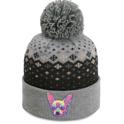 Tie Dye Chihuahua The Baniff Cuffed Pom Beanie