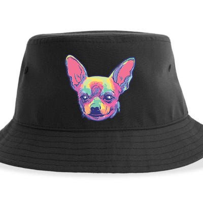 Tie Dye Chihuahua Sustainable Bucket Hat