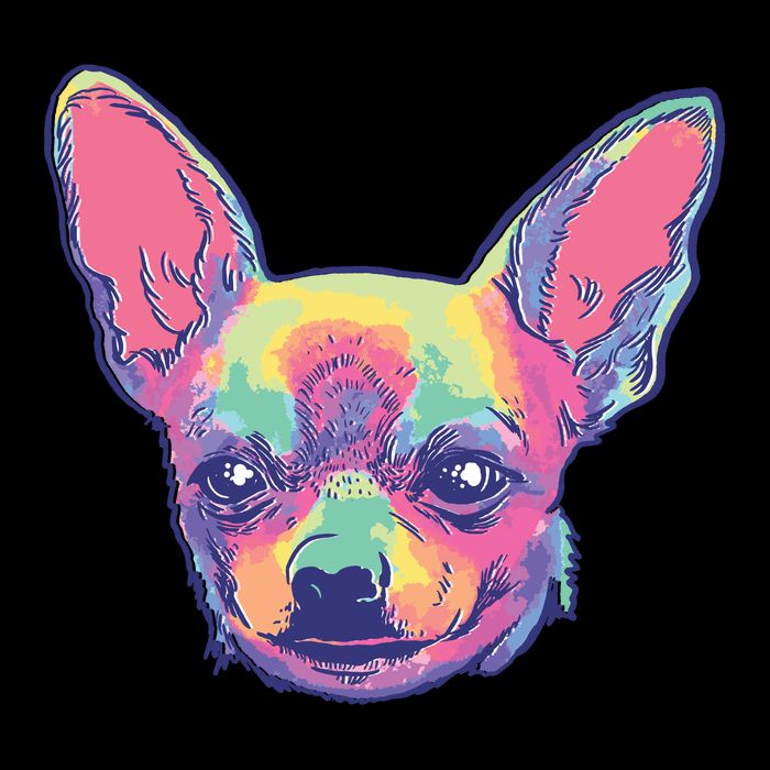 Tie Dye Chihuahua Sustainable Bucket Hat