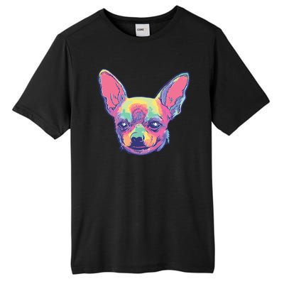 Tie Dye Chihuahua Tall Fusion ChromaSoft Performance T-Shirt