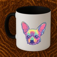 Tie Dye Chihuahua Mug