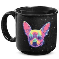 Tie Dye Chihuahua 15oz Campfire Ceramic Mug
