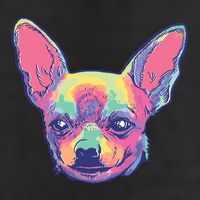 Tie Dye Chihuahua 15oz Campfire Ceramic Mug