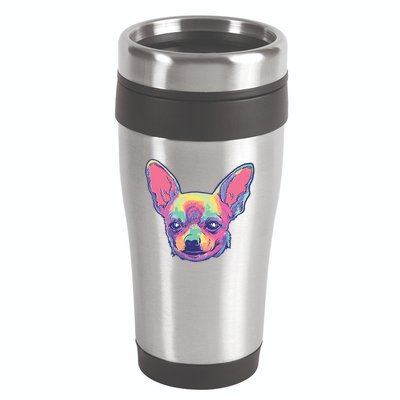 Tie Dye Chihuahua 16oz Travel Tumbler