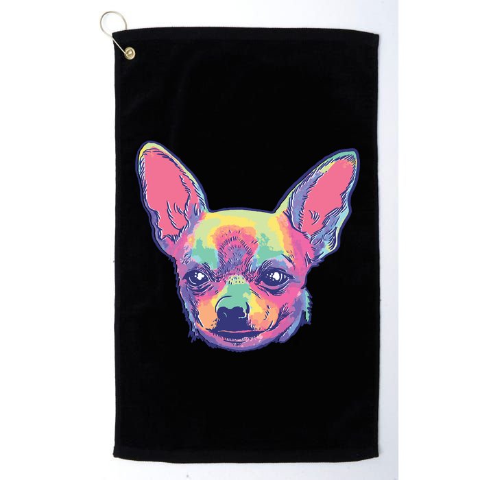 Tie Dye Chihuahua Golf Towel
