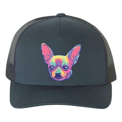 Tie Dye Chihuahua Yupoong Adult 5-Panel Trucker Hat