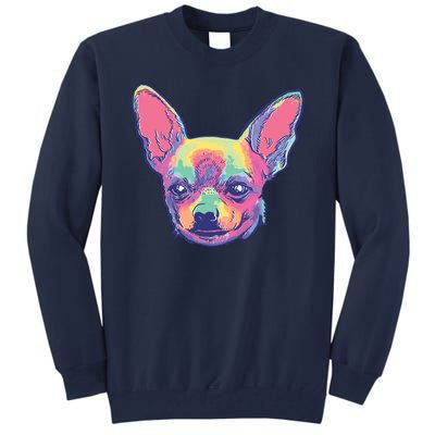 Tie Dye Chihuahua Tall Sweatshirt