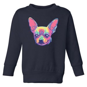 Tie Dye Chihuahua Toddler Sweatshirt