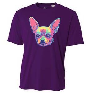 Tie Dye Chihuahua Cooling Performance Crew T-Shirt